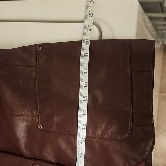 SZ 6 ETIENNE AIGNER LEATHER JACKET, BROWN. GREAT SHAPE - Picture 13 of 15